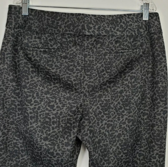 Vince Camuto Womens Black/Gray Leopard Casual Work Pants/Trousers Slim L… - Picture 8 of 10